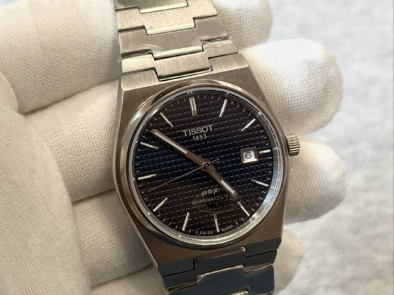 Механические часы Tissot PRX Powermatic 80 Blue (AAA)