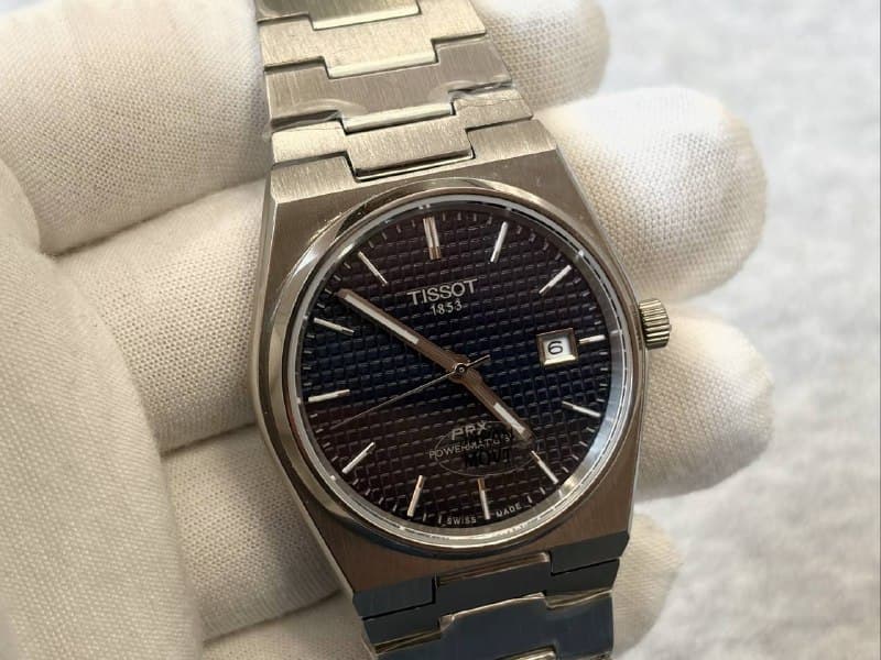 Механические часы Tissot PRX Powermatic 80 Blue (AAA)