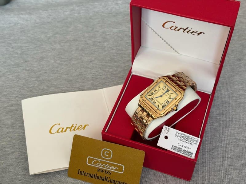 Santos de Cartier тонкие Gold